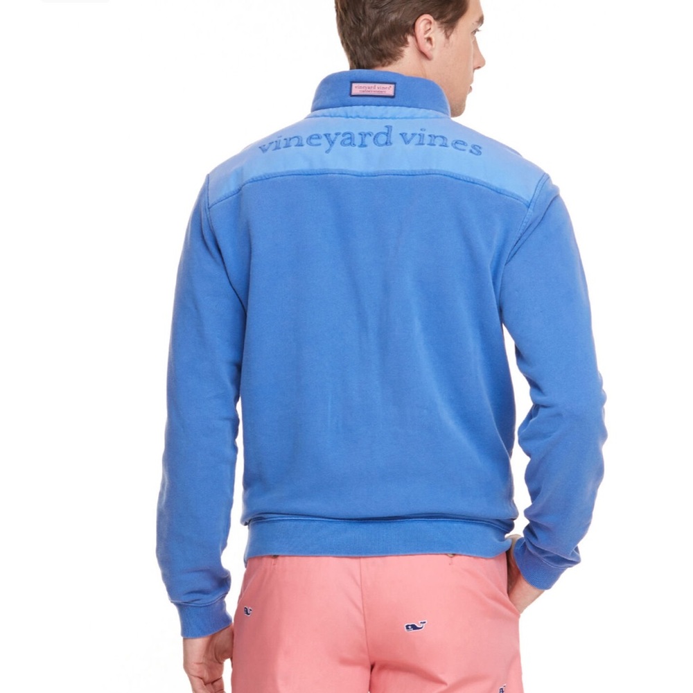 Vineyard Vines Shep & Ian Men’s Shep Shirt Quarter-Zip Pullover – Blue – M - Picture 3 of 9